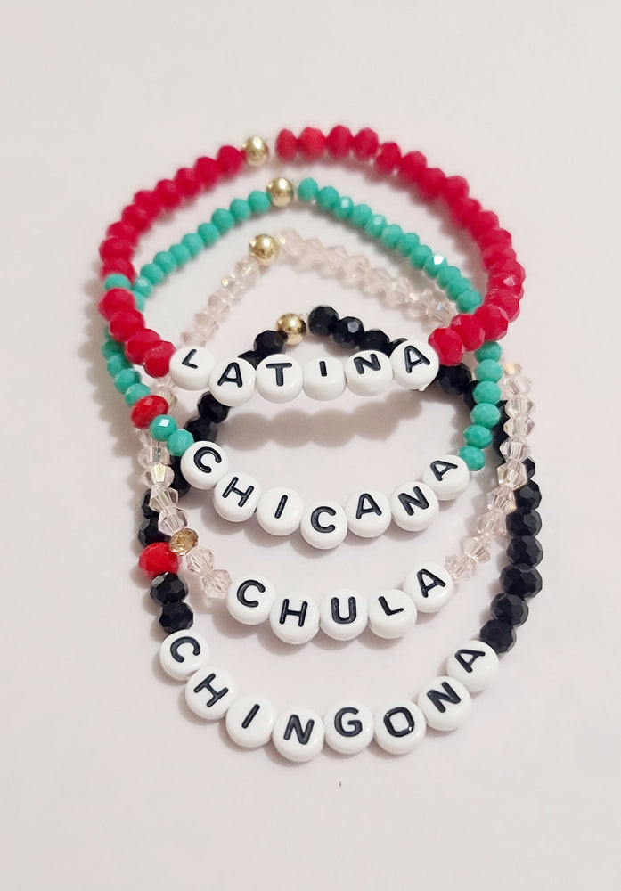 Chicana Word Bracelet