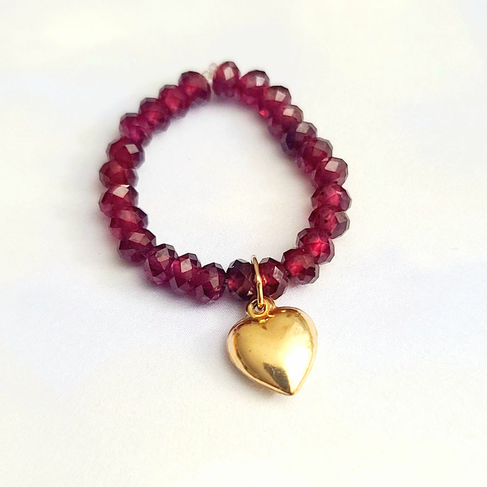
                      
                        I Heart You Garnet Ring
                      
                    