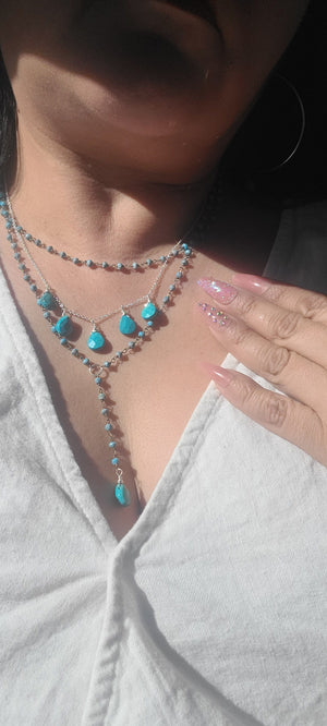 
                
                    Load image into Gallery viewer, Turquoise Cielo Necklace
                
            
