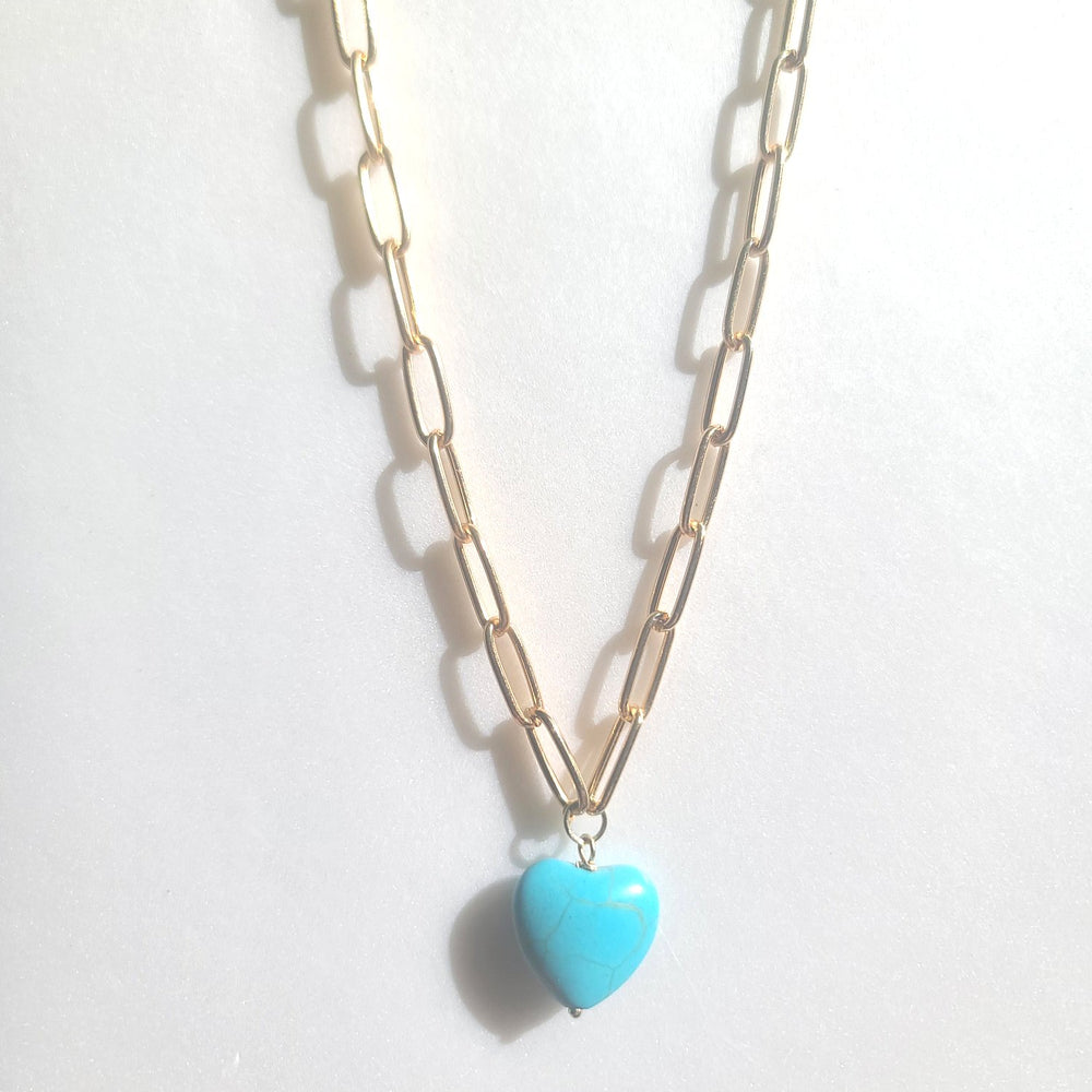 
                      
                        Turquoise Heart Breaker Necklace
                      
                    