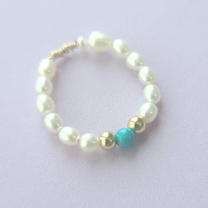 Pearl Turquoise Ring