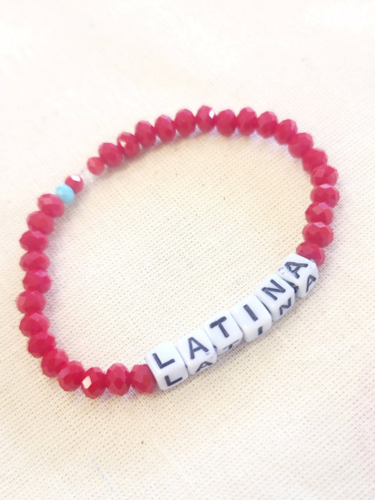 Latina Word Bracelet