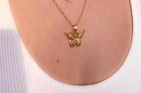 Mariposa Filigree Gold Necklace