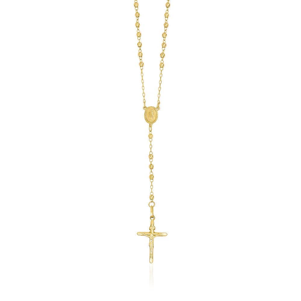 Rosary 14kt Gold Necklace