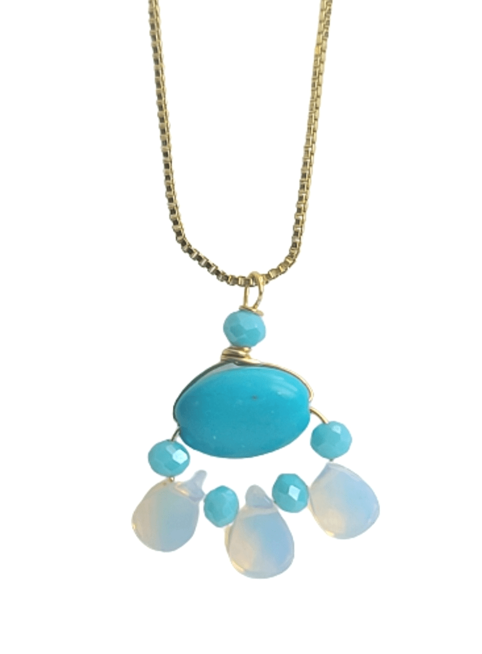 Xochitl Turquoise Opalite Necklace