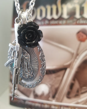 
                
                    Load image into Gallery viewer, Virgen de Guadalupe Revolution Necklace
                
            