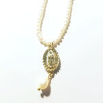 Virgen de Guadalupe Pearl Necklace