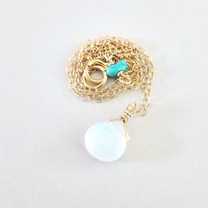 
                
                    Load image into Gallery viewer, Moonstone 14kt Gold Fill Necklace
                
            