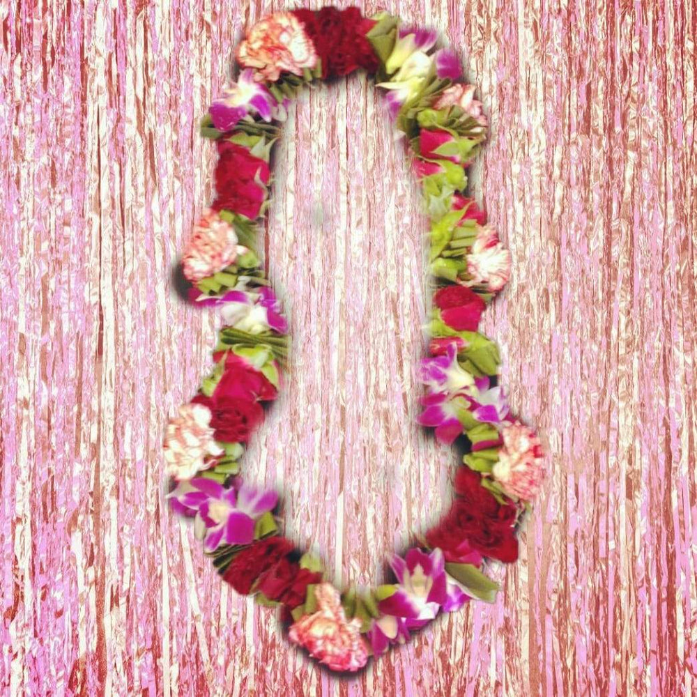 Orchid & Rose Carnation Leis
