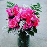 Pretty in Pink Roses Floral Arrangement