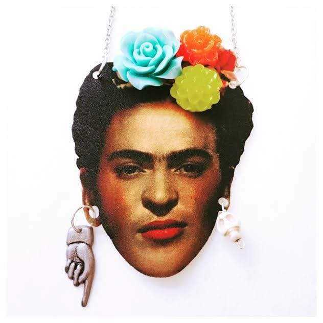 Frida Kahlo Self Portrait Necklace