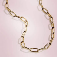 Paper Clip Chain Gold Necklace ilaments Jewelry