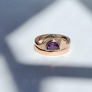 Luna y Sol Engagement Ring & Wedding Band