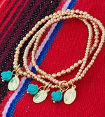 Virgencita Gold Bead Bracelet