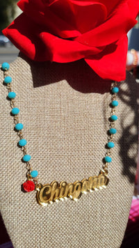 Chingona Crystal Necklace ilaments Jewelry