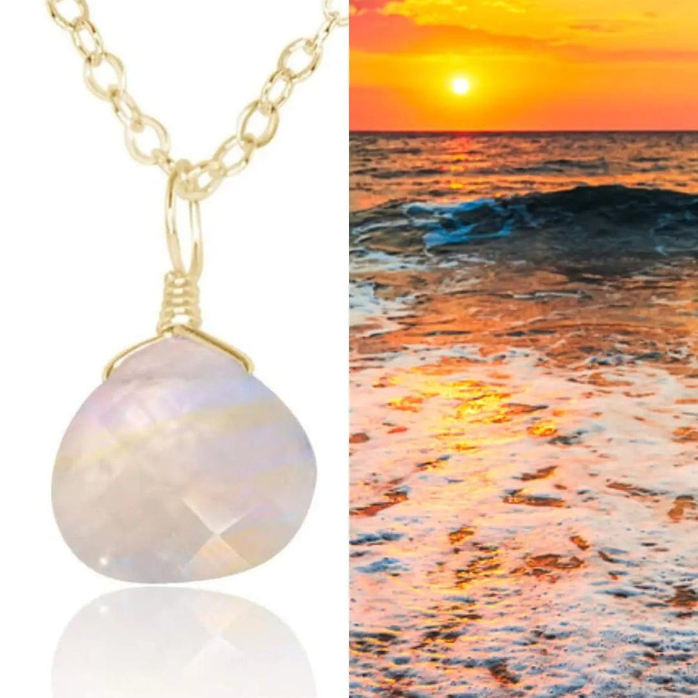 
                      
                        Moonstone Gemstone Necklace
                      
                    