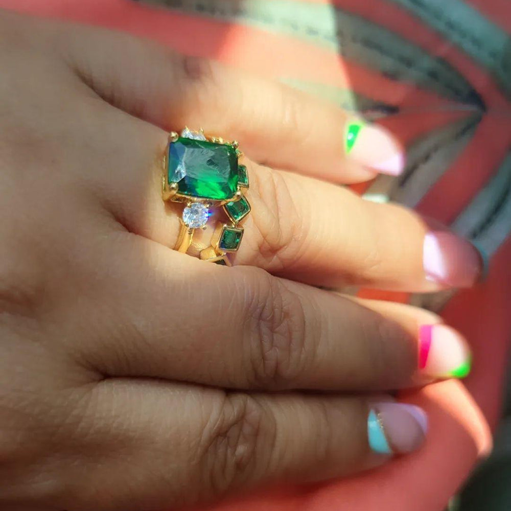 
                      
                        Emerald Eternity Band
                      
                    