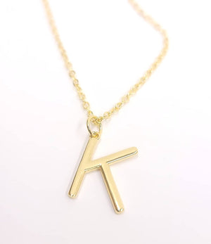
                
                    Load image into Gallery viewer, Block Letter Initial Necklace
                
            