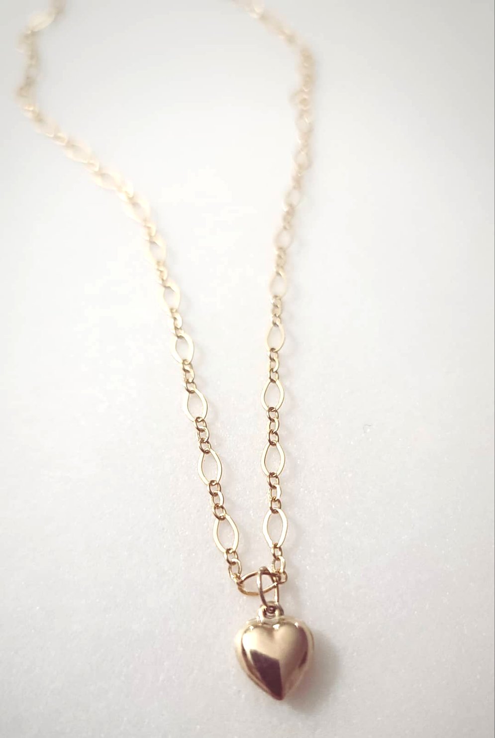 Heart Puffy Charm Necklace