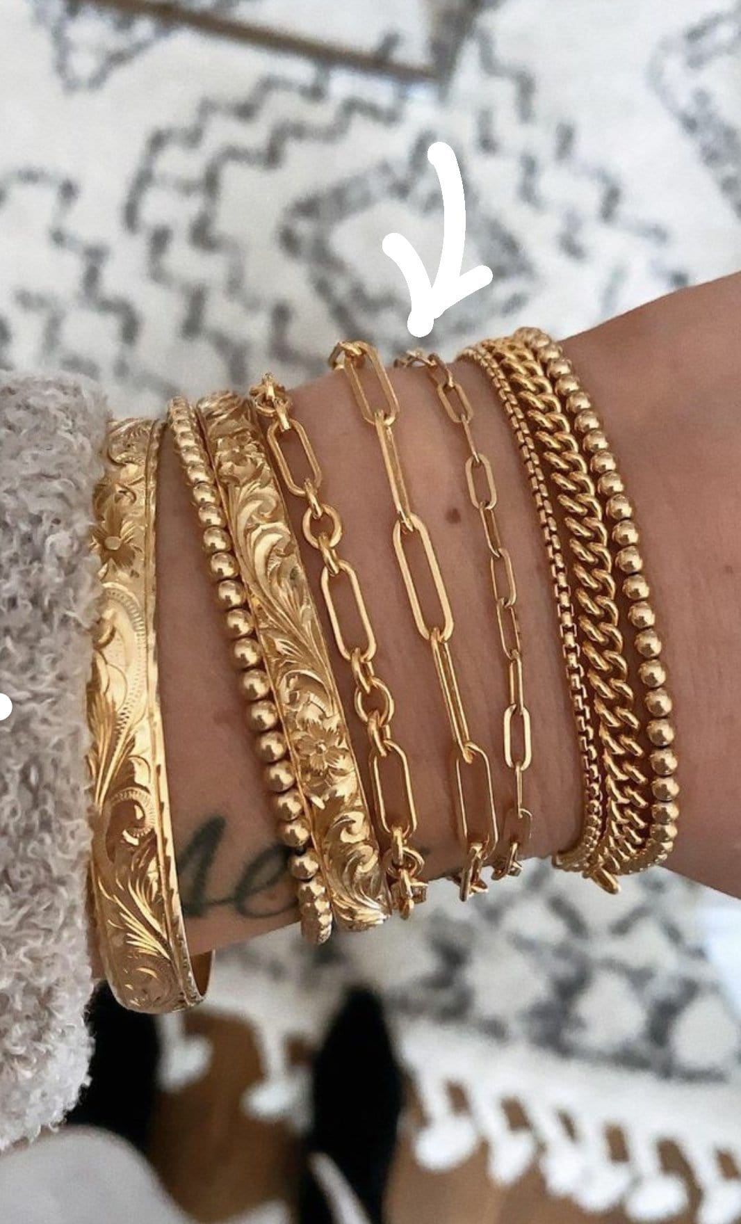Paper Clip Link Bracelet