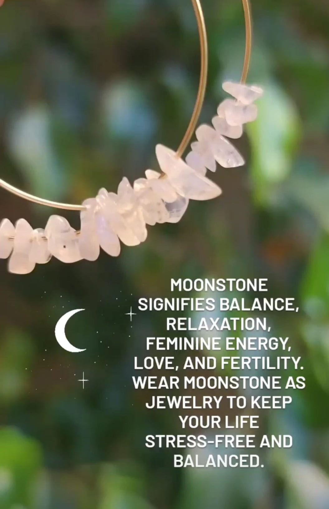 Moonstone Hoop Earrings