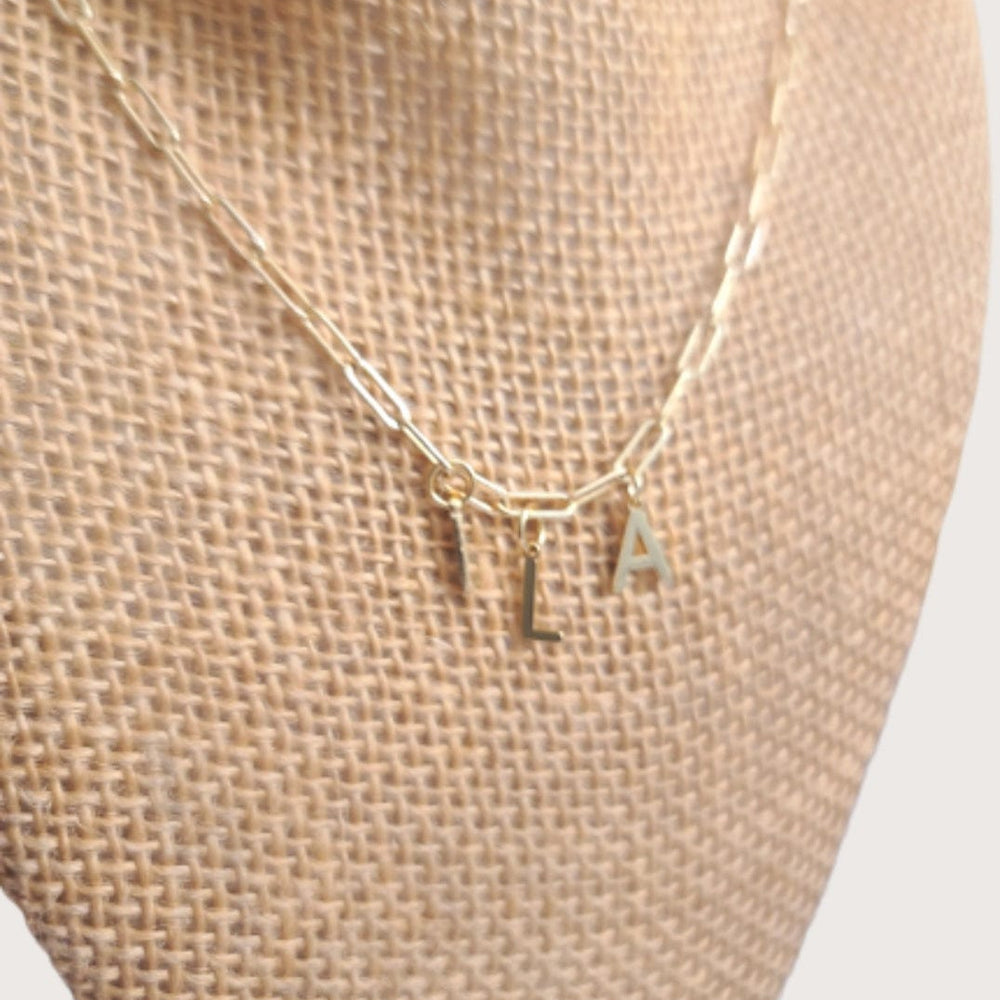 
                      
                        Initial 14kt GF Paperclip Necklace
                      
                    