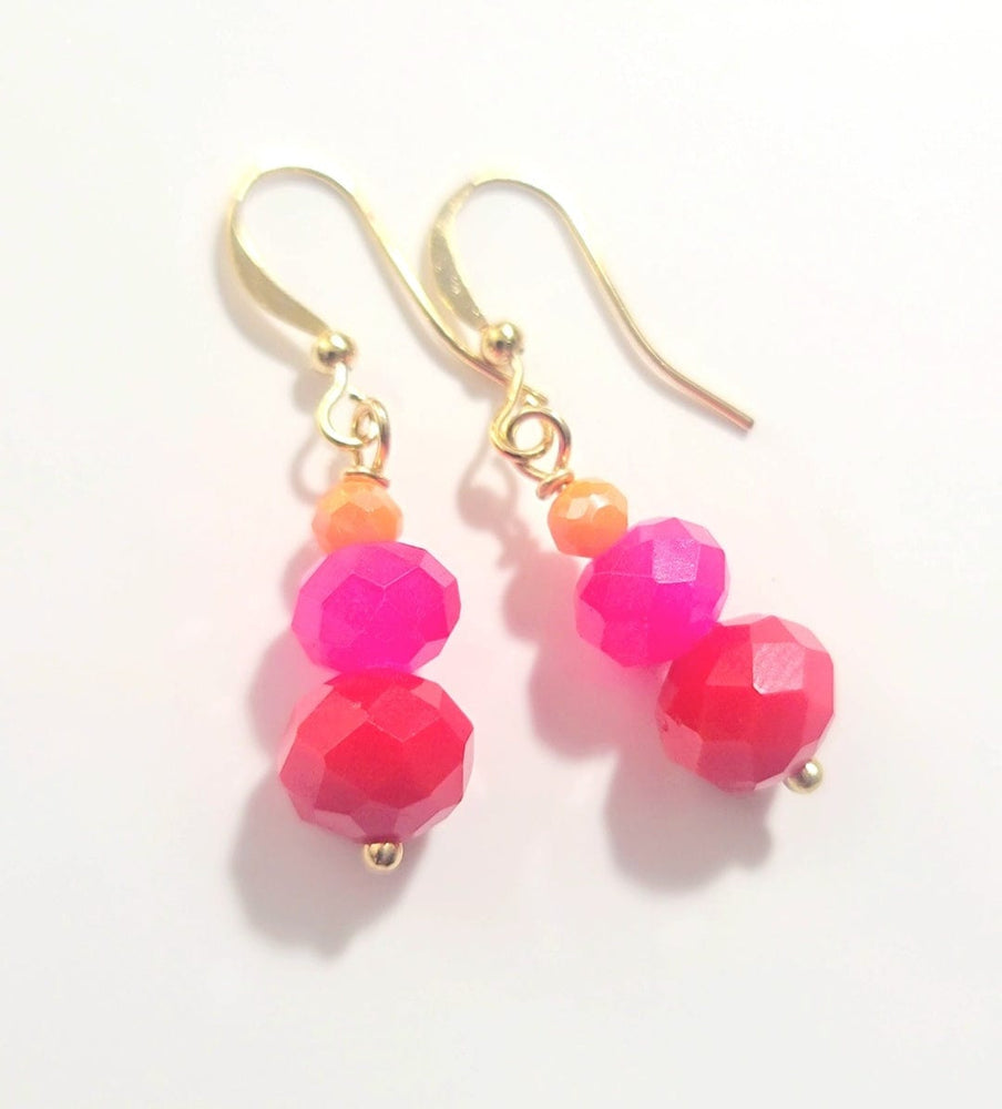 
                
                    Load image into Gallery viewer, Ombre Pink Earrings
                
            