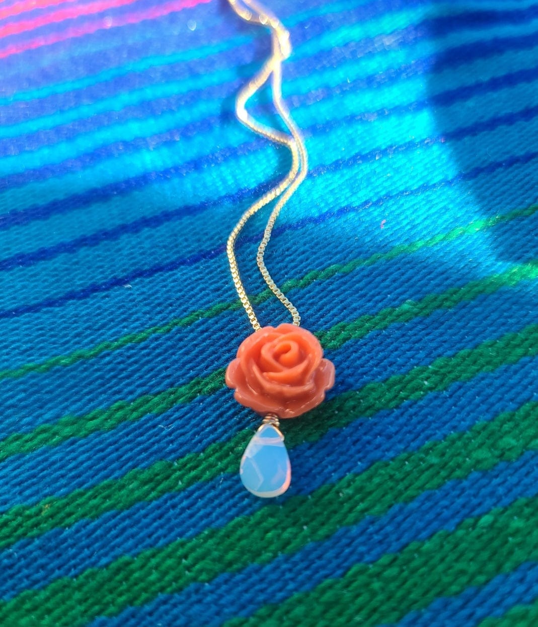 Marigold Rose Opalite Necklace