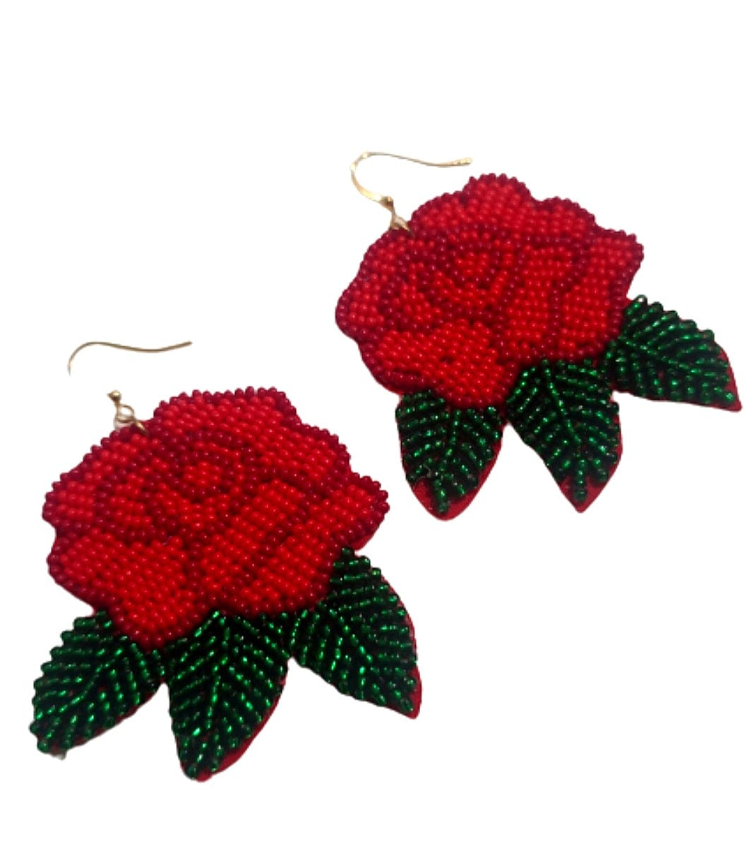 Rose Seed Bead Earrings