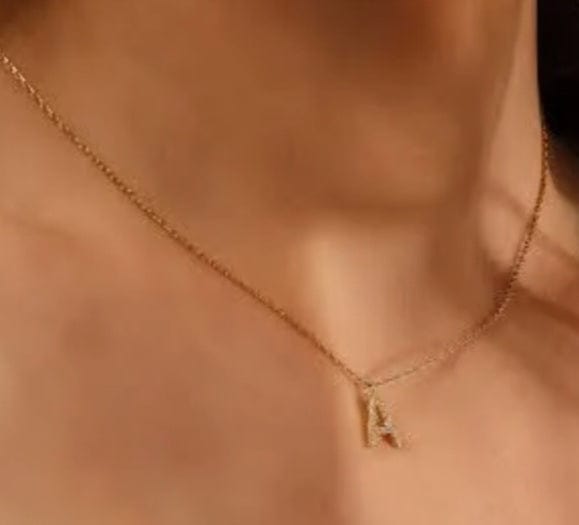 
                      
                        Pave Cz Initial Necklace
                      
                    