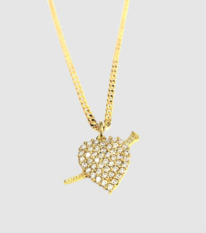 Heart Arrow Charm Necklace