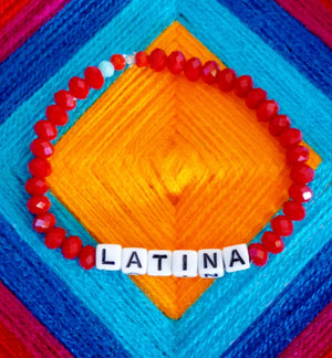 
                
                    Load image into Gallery viewer, Latina Word Bracelet
                
            