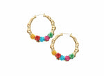 Fiesta Flower Bamboo Hoops