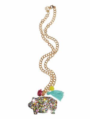 
                
                    Load image into Gallery viewer, Puerquito Glitter Necklace
                
            