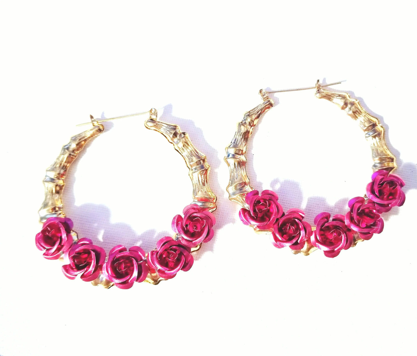 Rosas Y Que Bamboo Hoops